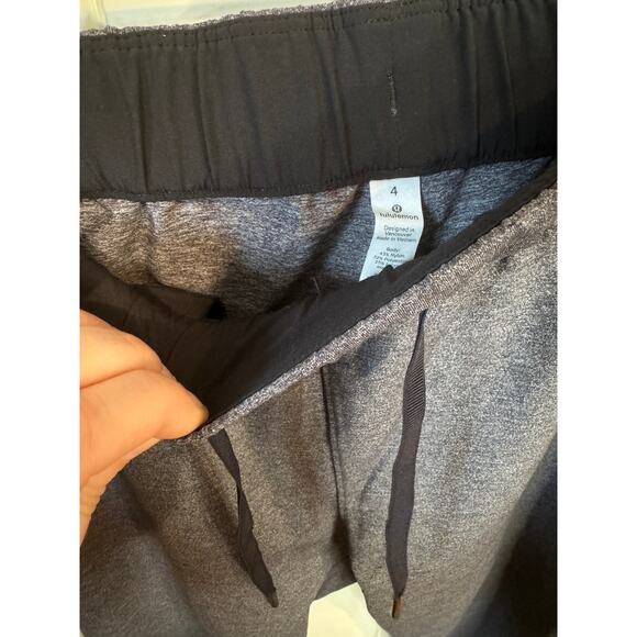 LULULEMON On The Fly Pant (28") Heathered Black Size 4 Pockets Athleisure Travel - Picture 8 of 9